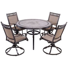 [Only for Pickup] Outdoor 5 Piece Dining Set Patio Furniture