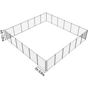 VEVOR Pool Fence, 4 x 72 FT Pool Fences for Inground Pools, Removable Child Safety Pool Fencing, Easy DIY Installation Swimming Pool Fence