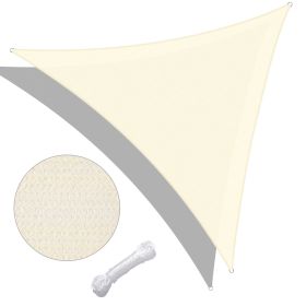 28' x 28' x 28' Triangle Sun Shade Sail/ Rice White