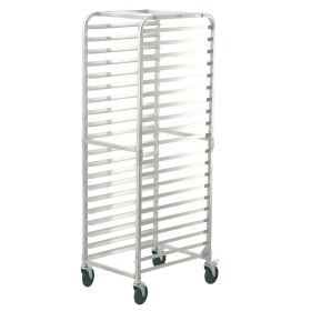 VEVOR Bun Pan Rack, 20-Tier Commercial Bakery Racks with Brake Wheels, Aluminum Racking Trolley Storage for Half & Full Sheet