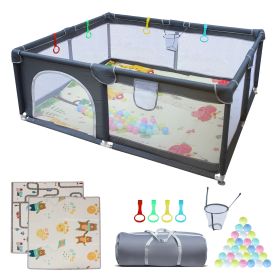 71" * 59" Baby Playard Cloth Playpen Removable Enclosures for Indoor and Outdoor Use Care for Children and Pets