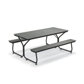 6 Feet Outdoor Picnic Table Bench Set for 6-8 People Be the first to review this product Item No: 13472895 (Color: Gray)